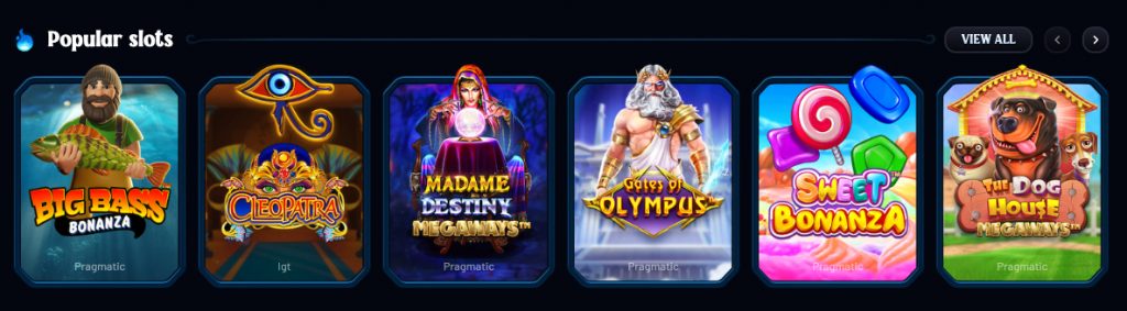 Dracula Casino Popular Slots